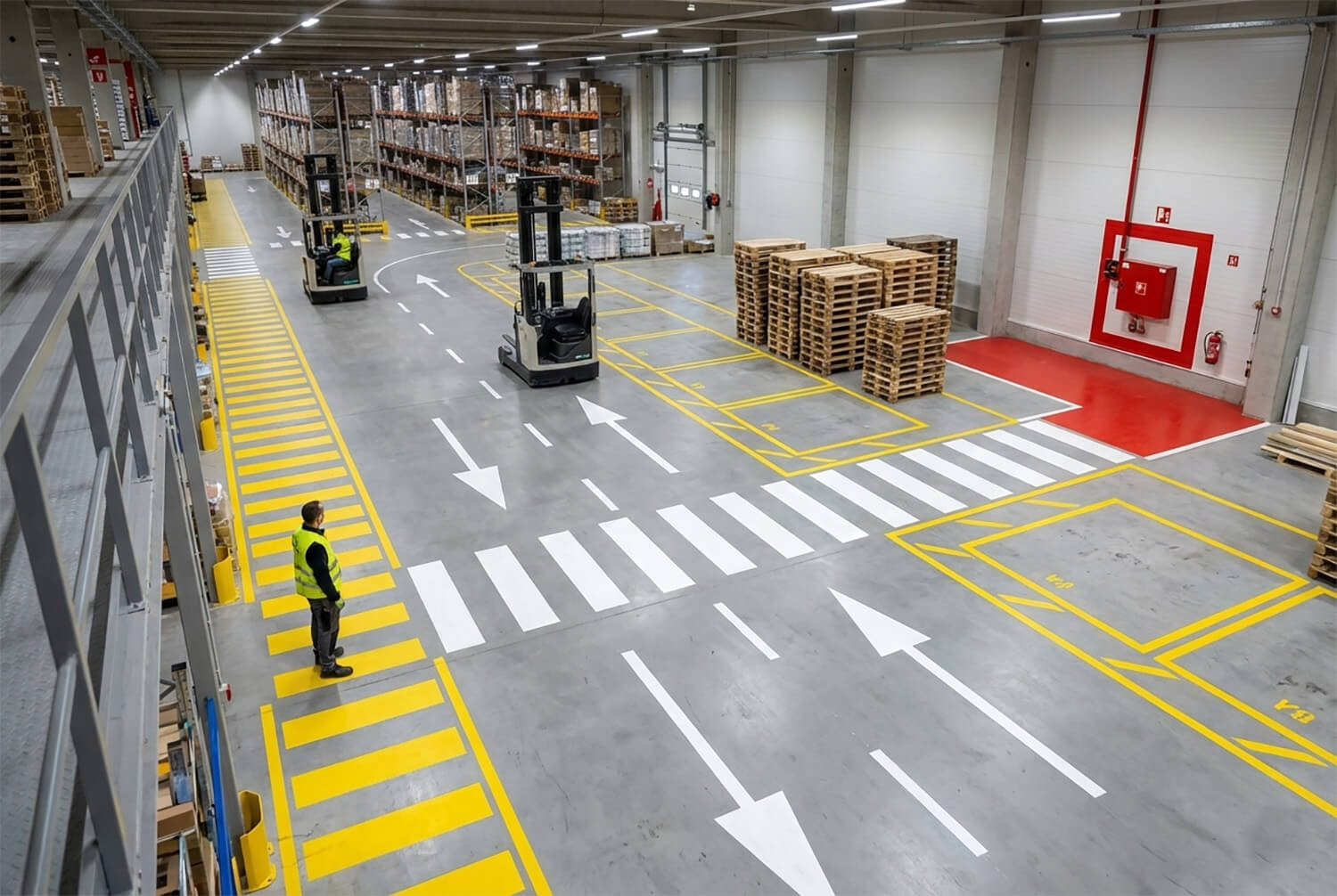 Ipari padlófestés Milyen színt válasszunk ipari padlójelöléshez