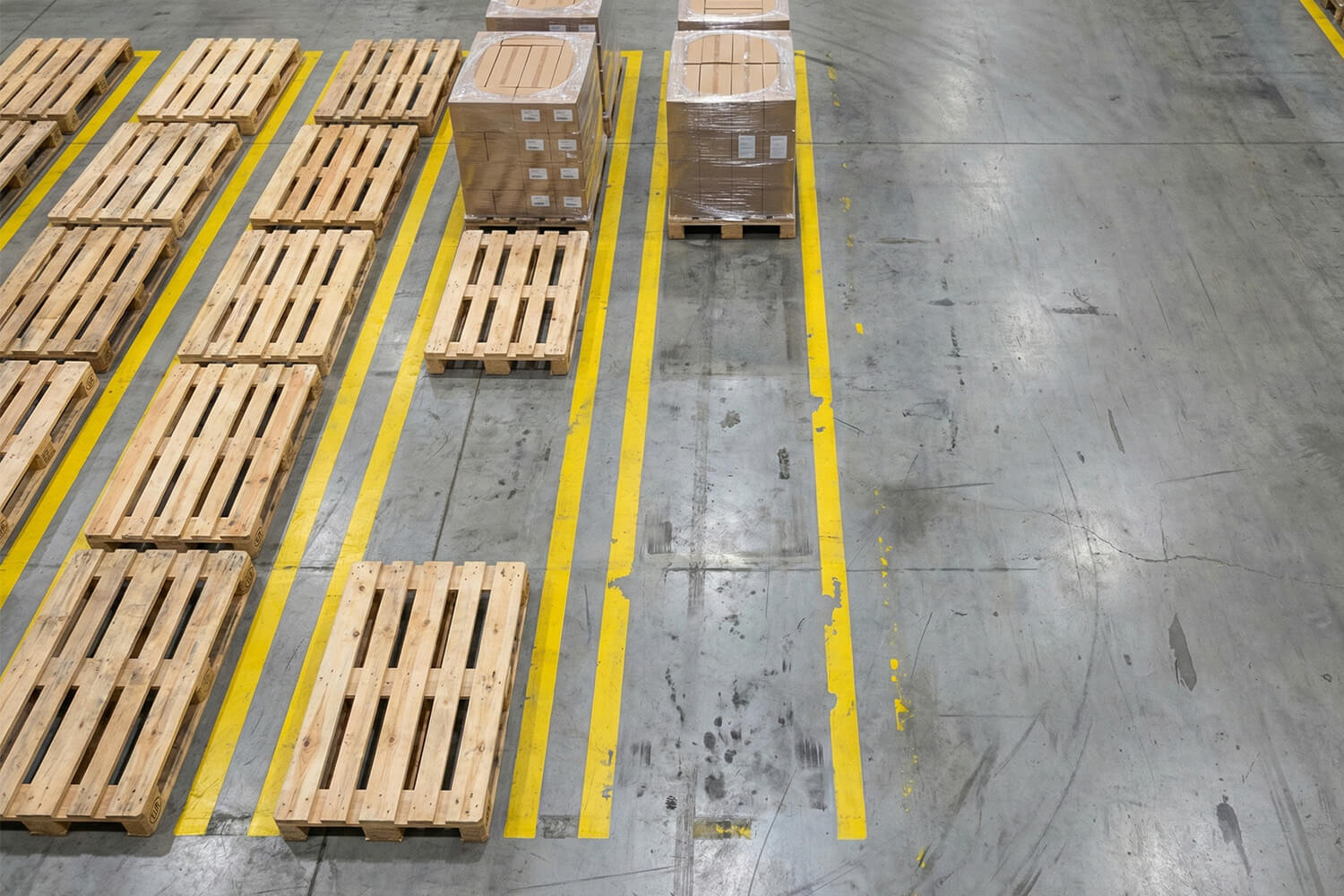 Ipari padlófestés Azonnali vizuális visszajelzés