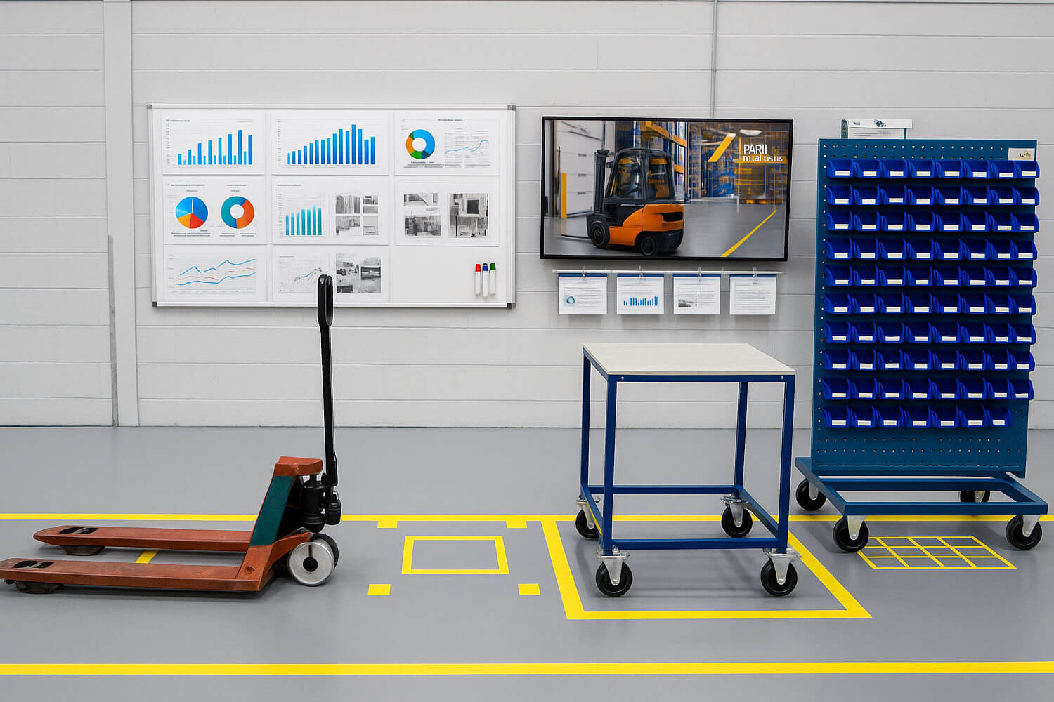 Ipari padlófestés Lean és 5S támogató elem