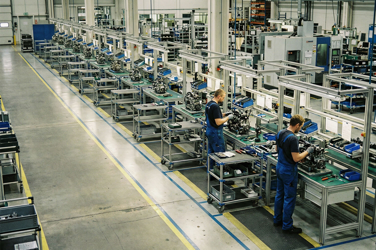 Ipari padlófestés Standardizált munkakörnyezet