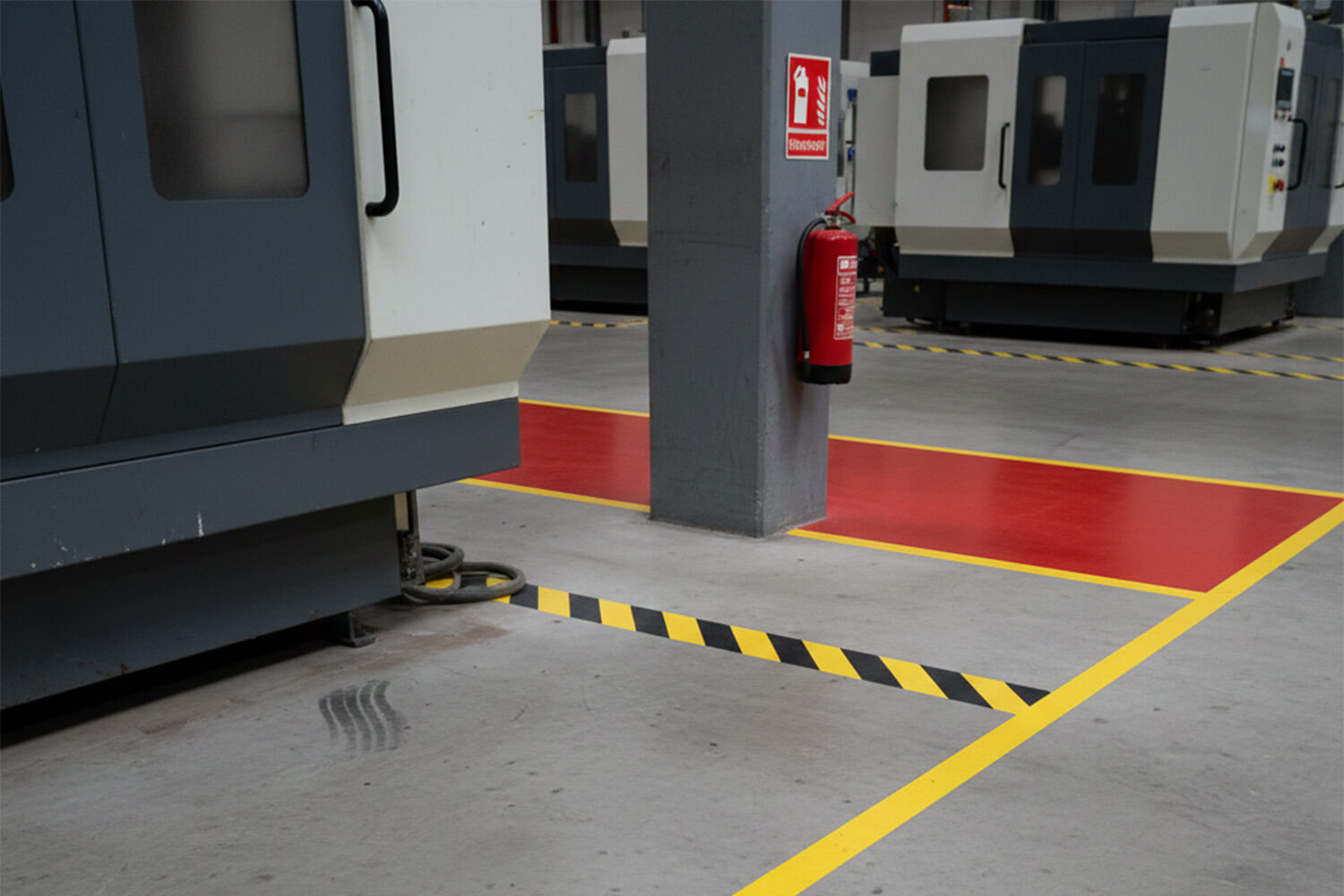 Ipari padlófestés Szabványos jelölések – ISO 7010 logika szerint