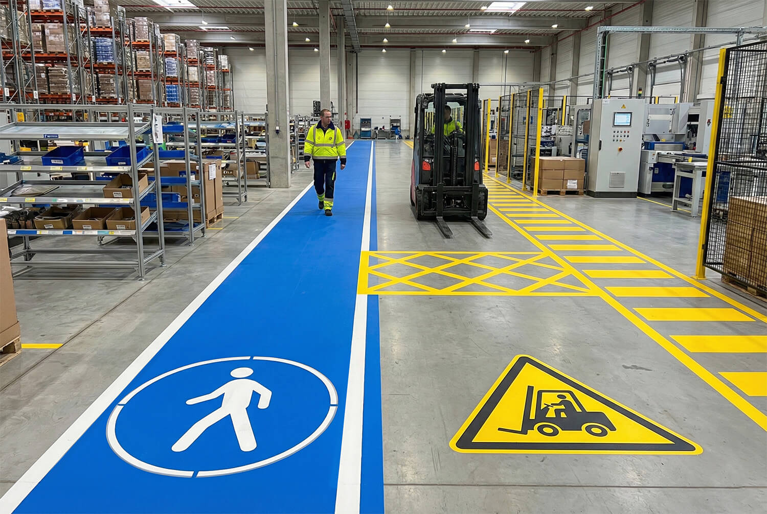 Ipari padlófestés Támogatják a zavartalan munkavégzést